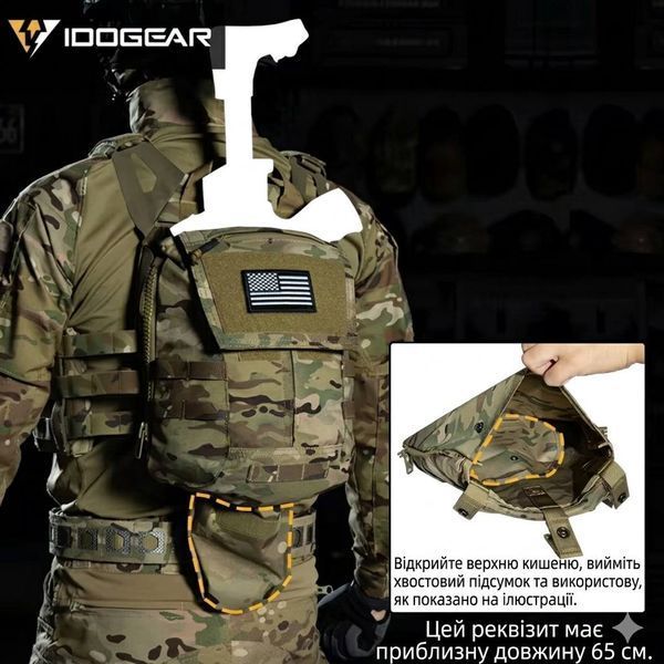 Штурмовая панель рюкзак для оружия IDOGEAR Zip-On Panel, Multicam 591809653 фото