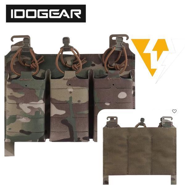 Потрійний тактичний підсумок із відкритим верхом IDOGEAR для магазинів 5.56мм M4 M14 M16 AR-15 536286589 фото