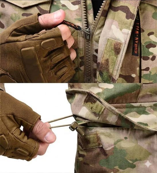Тактична куртка M65 HAN-WILD Multicam, демісезонна армійська вітровка з капюшоном, розмір M 588666028 фото