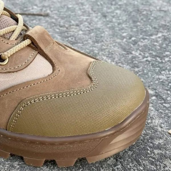 Берці військові Bistfor, демісезонні, шкіряні мембрана GORE-TEX чоловічі черевики водонепроникні, 39 розмір, кайот 571587391 фото