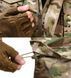 Тактична куртка M65 HAN-WILD Multicam, демісезонна армійська вітровка з капюшоном, розмір M 588666028 фото 11