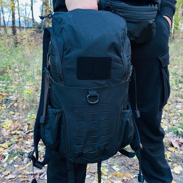 Рюкзак тактичний VOTAGOO 15 л, з системою Molle, колір Black (Чорний), Eberlestock Bandit Pack, 500D Cordura Nylon 557675433 фото