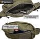 Тактична сумка-бананка поясна чоловіча IDOGEAR Cordura 500D нагрудна через плече, спортивна для телефону, Олива 596350039 фото 3