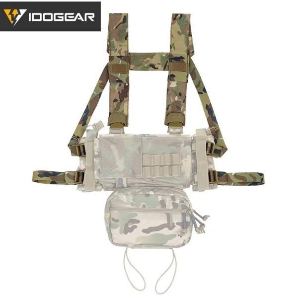 Тактичний розвантажувальний жилет IDOGEAR Micro MK4 нагрудник з підсумками Мультикам auto_69e2a6227a3f6 фото