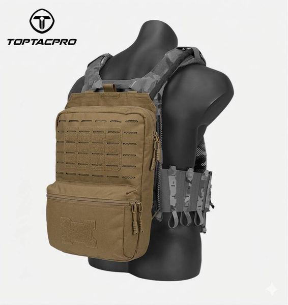 Штурмова панель на плитоноску TOPTACPRO штурмовий рюкзак-панель з системою Molle Койот, Cordura 500D 583716610 фото