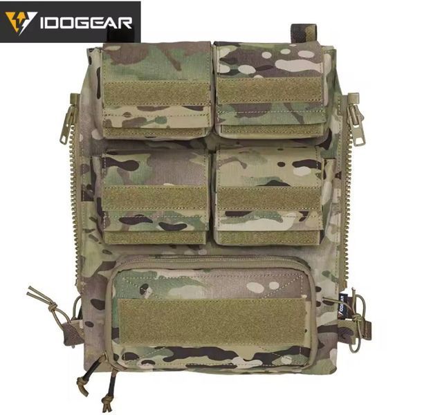 Тактична штурмова задня панель IDOGEAR Zip-On Panel, рюкзак-підсумок під гідратор, Multicam 592344571 фото